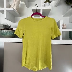 Lululemon Yellow Hold Tight Short Sleeve Shirt